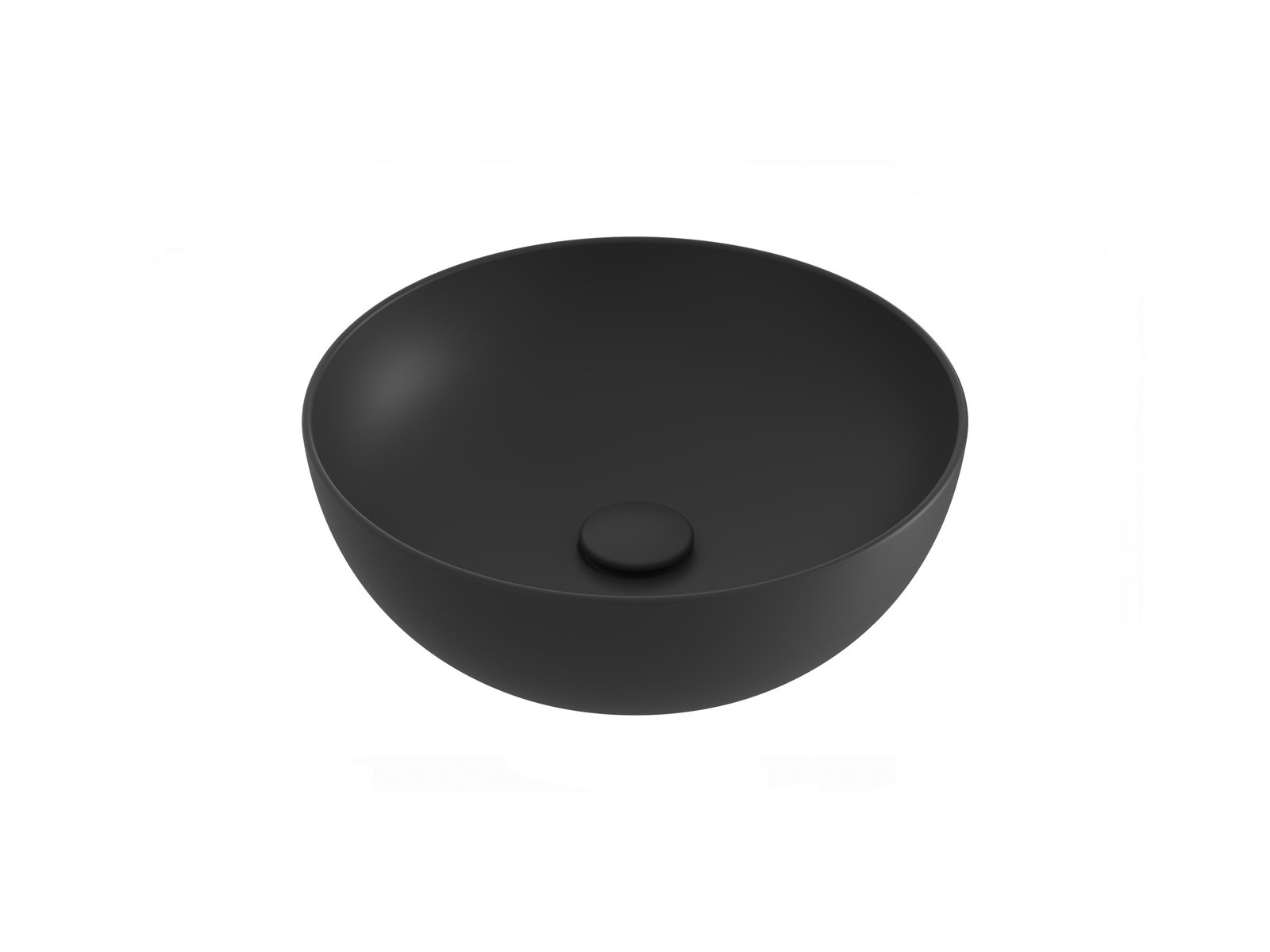 Ravak Uni Slim lavoar 40x40 cm rotund de blat antracit XJX03140000