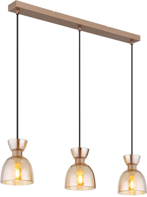 Globo Lighting Massey lampă suspendată 3x40 W chihlimbar 15769A-3