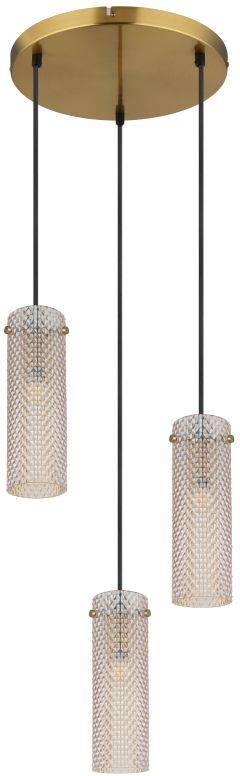 Globo Lighting Karolo lampă suspendată 3x40 W auriu-chihlimbar 15775-3HR