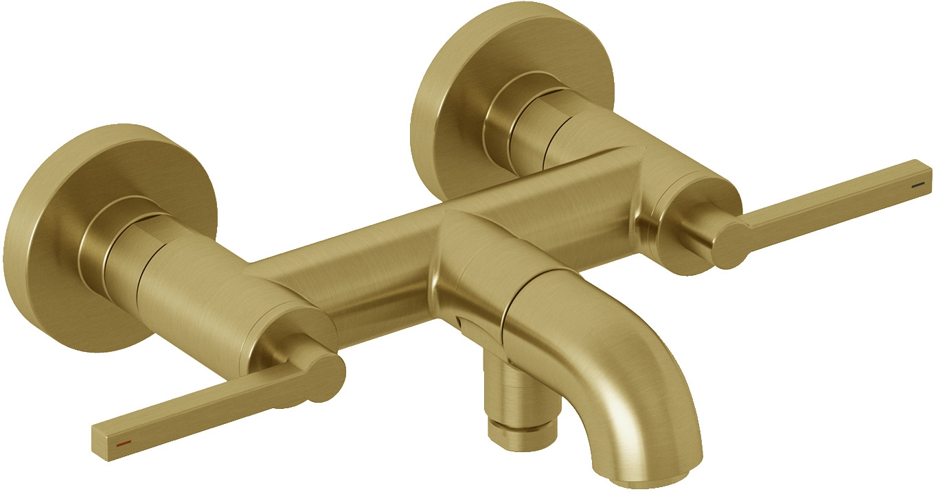 Kludi Nova Fonte Puristic baterie cadă-duș perete auriu 20540N015