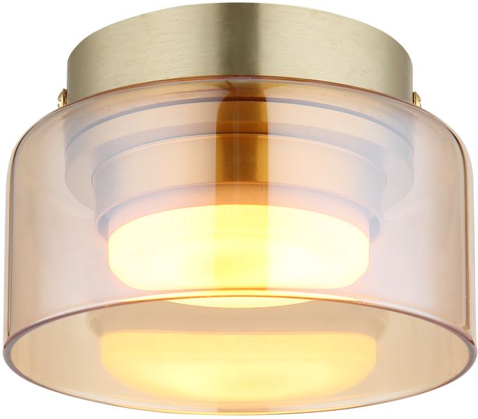 Globo Lighting Higgins lampă de tavan 1x6 W auriu-chihlimbar 16055DG