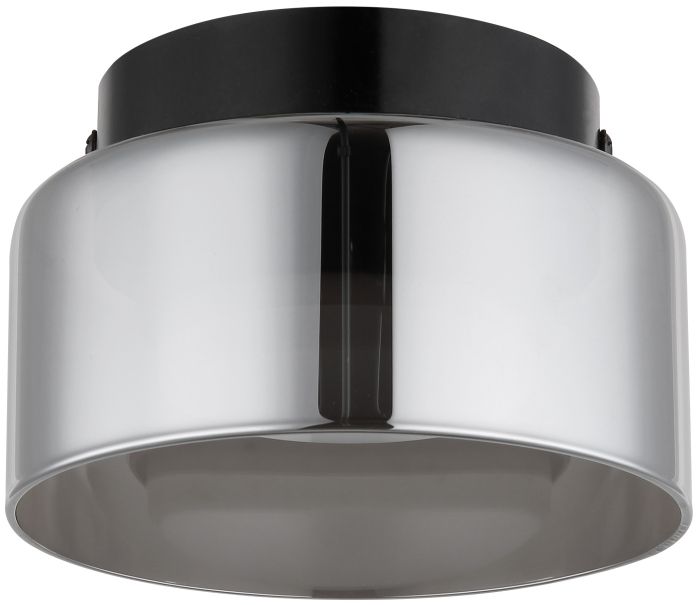 Globo Lighting Higgins lampă de tavan 1x6 W negru-fumuriu 16055DS