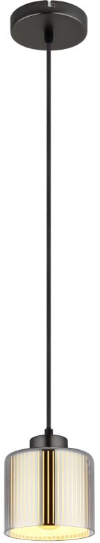 Globo Lighting Felicia lampă suspendată 1x60 W negru-crom 16056H