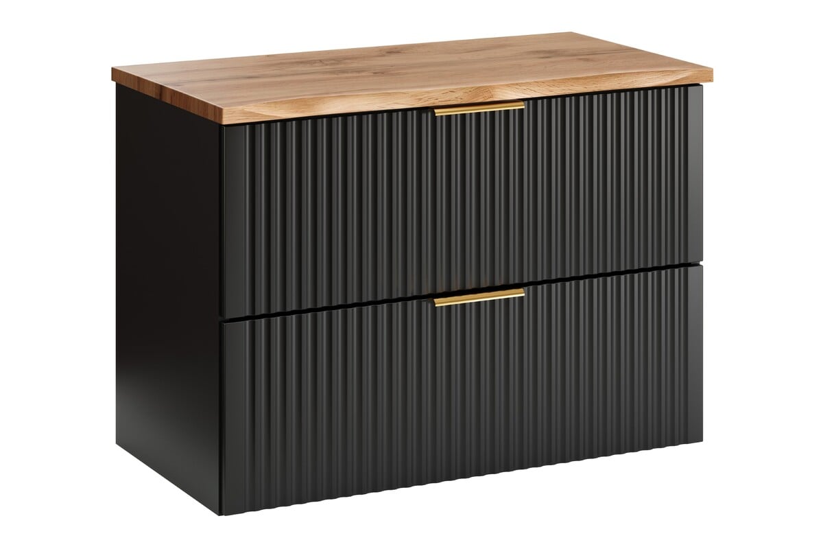 Set dulap Comad Adel Black ADEL BLACK  82-80-B-2S, blat Comad Nature Wotan NATURE WOTAN 89-80-46 M