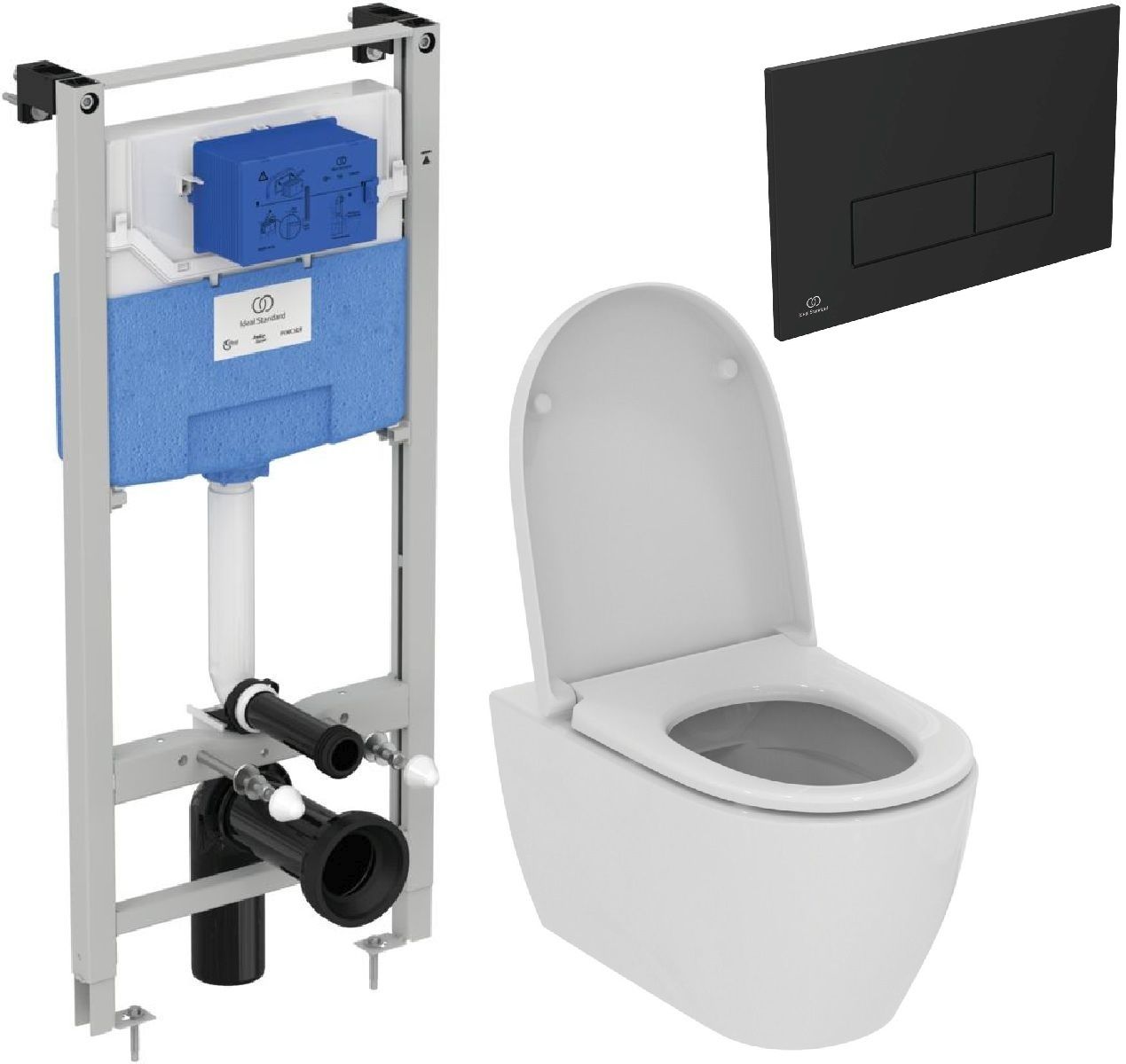 Set set Combi-Pack cu tablă Ideal Standard i.Life O T572501, cadru încastrat Ideal Standard Prosys R020467, R0121A6