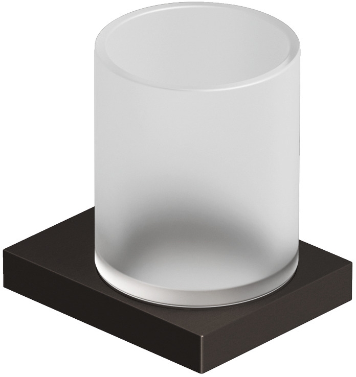 Kludi Vela C cană pentru spălat dinți alb-negru 31975N2