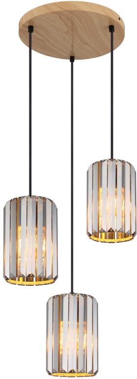 Globo Lighting Run lampă suspendată 3x60 W fumuriu 30229346