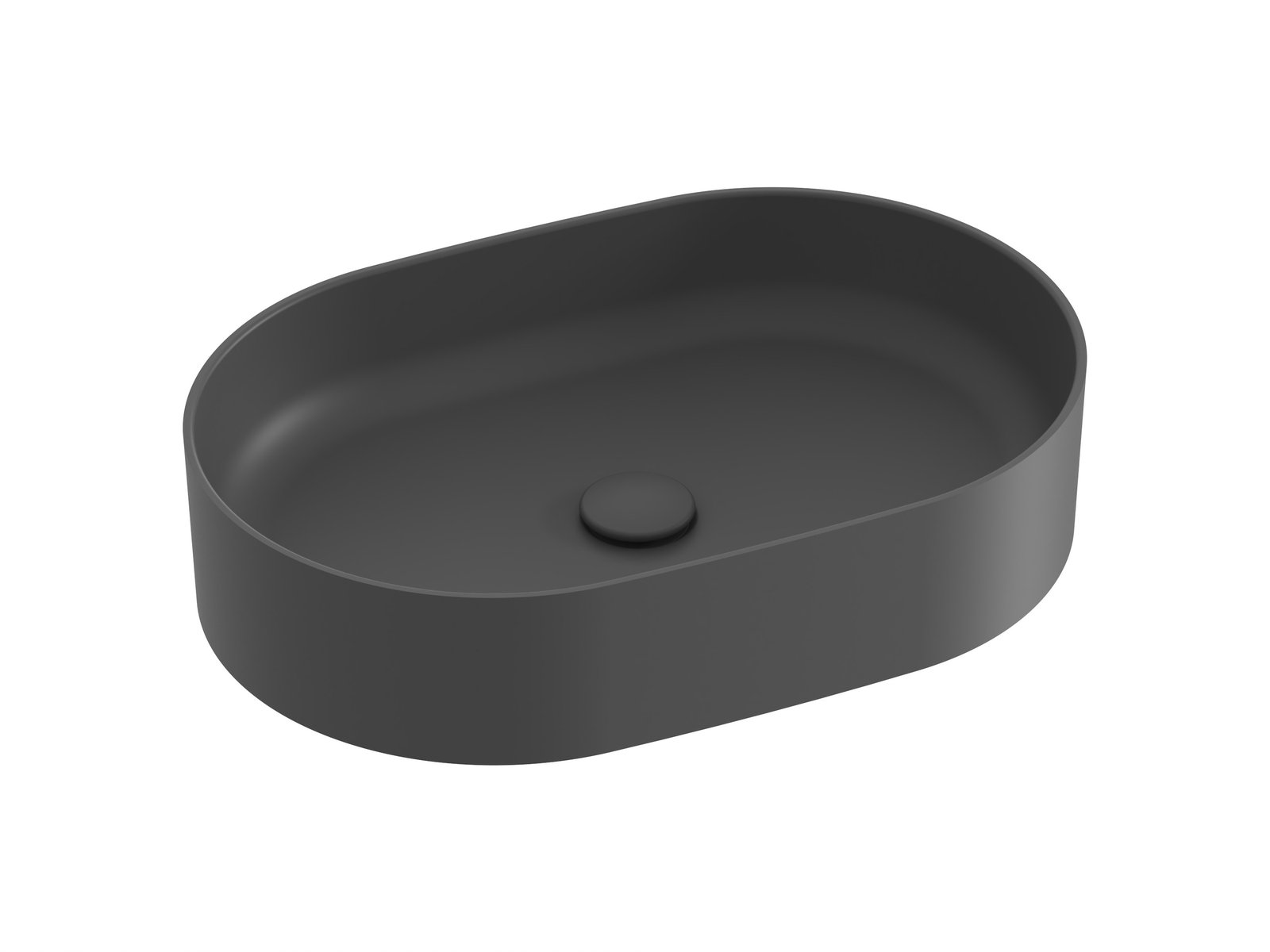 Ravak Ceramic lavoar 55x37 cm ovale de blat antracit XJX03155000