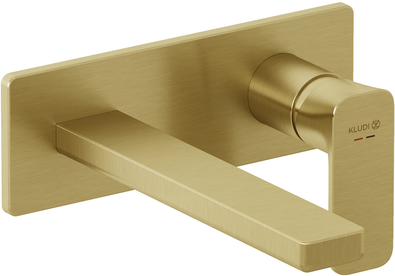 Kludi Renon baterie lavoar ascuns auriu 42244N075