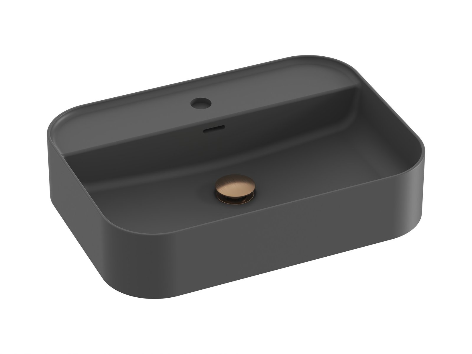 Ravak Ceramic lavoar 55x40 cm dreptunghiular de blat antracit XJX03155004