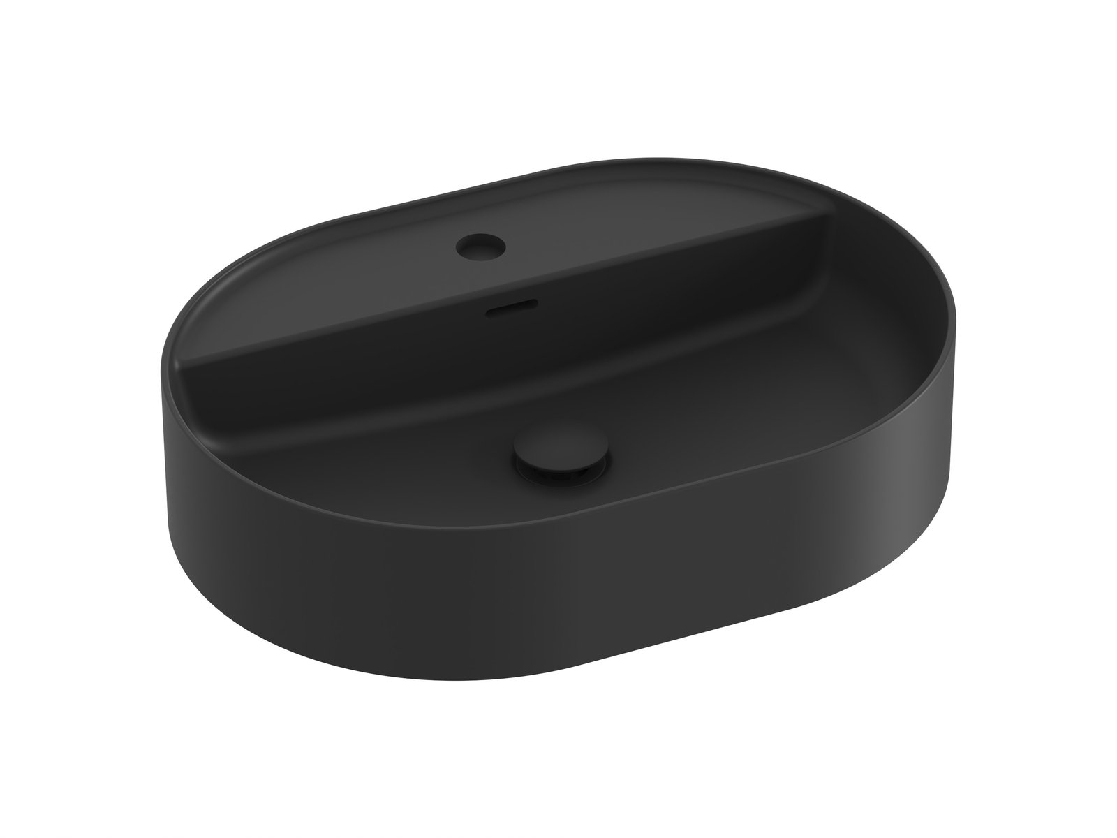 Ravak Ceramic lavoar 55x40 cm ovale de blat negru XJX0D155002