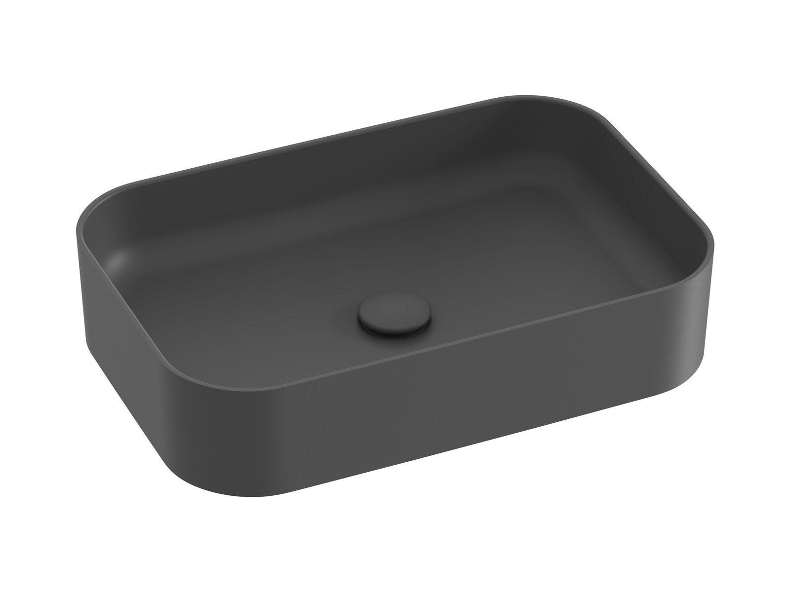 Ravak Ceramic lavoar 55x37 cm dreptunghiular de blat antracit XJX03155003