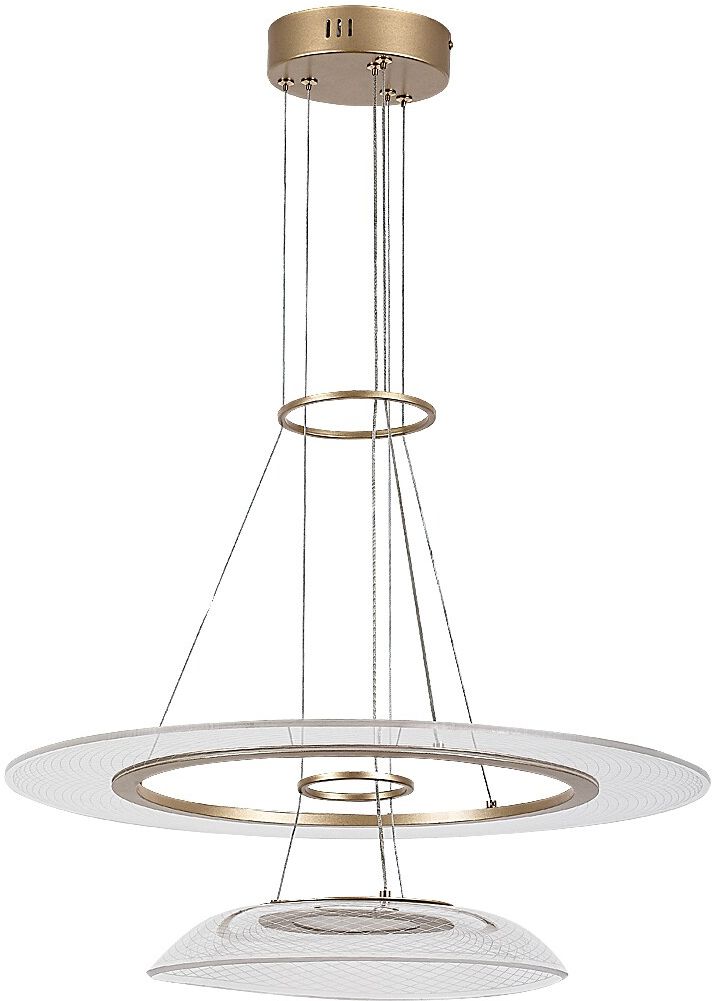 Rabalux Zofrael lampă suspendată 2x36 W auriu 72412