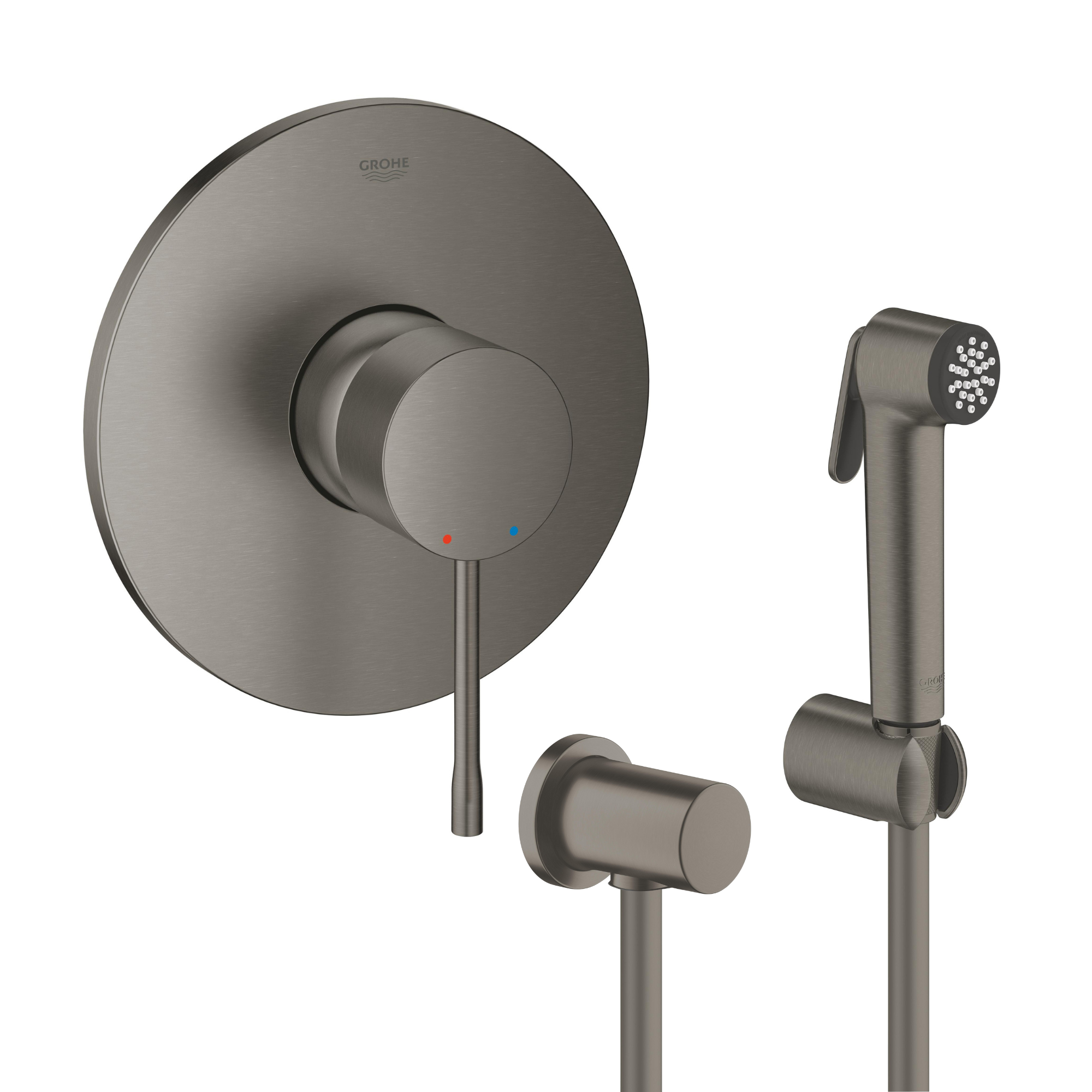 Set baterie de duș Grohe Essence 24057AL1, set cap de bideu Grohe Tempesta 27513AL1, 27057AL0