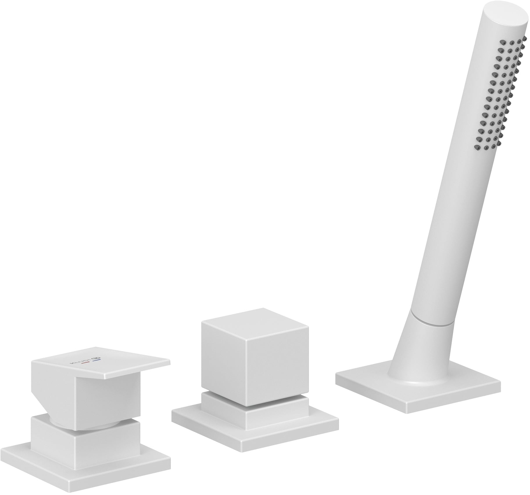 Kludi Decus baterie cadă-duș cadă alb 544475375