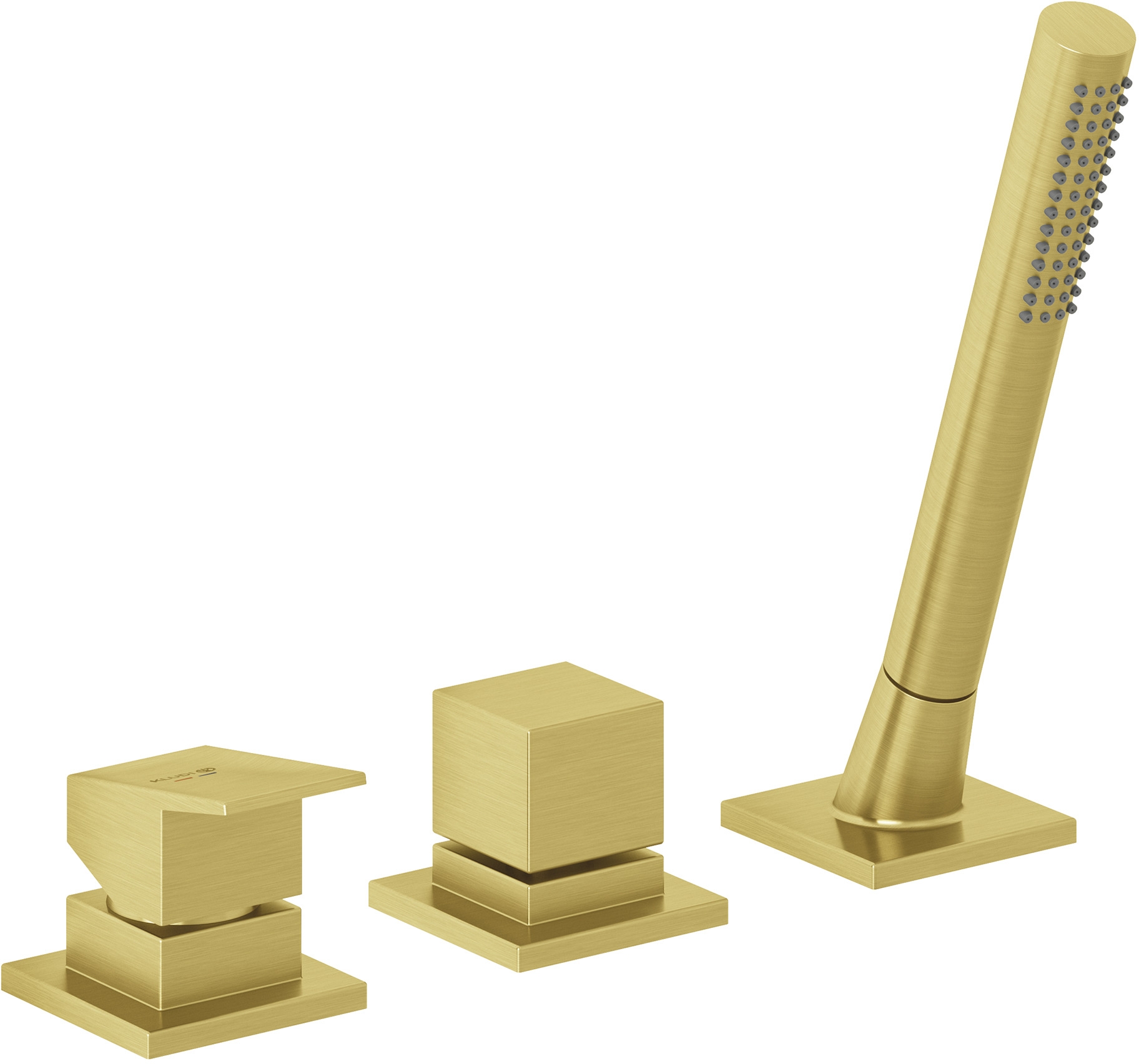 Kludi Decus baterie cadă-duș cadă auriu 54447N075