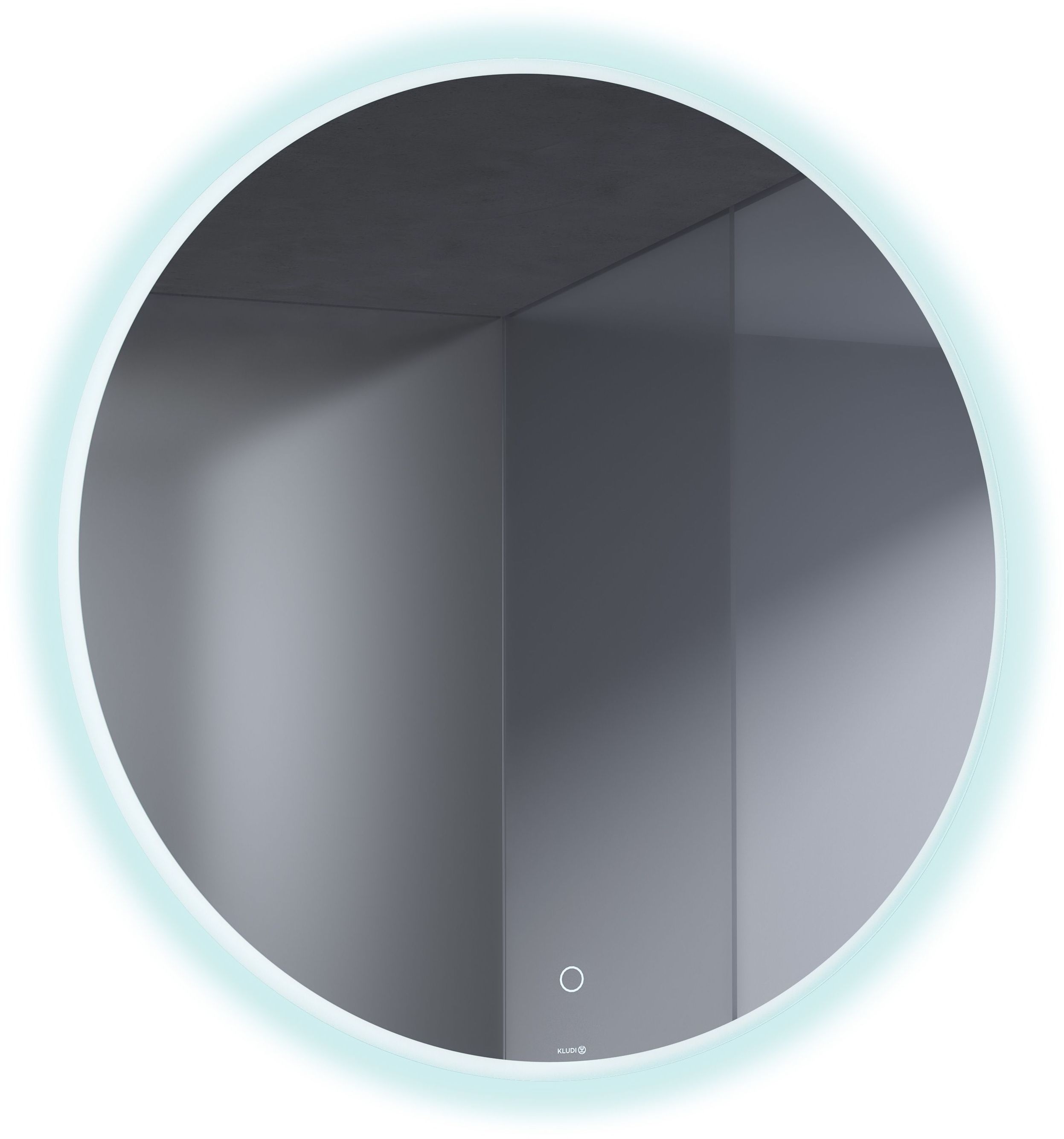 Kludi Luma oglindă 80x80 cm rotund cu iluminare 17SP0200