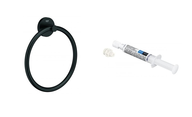 Set suport prosop Grohe Start 411742430, adeziv Grohe QuickGlue 41127000