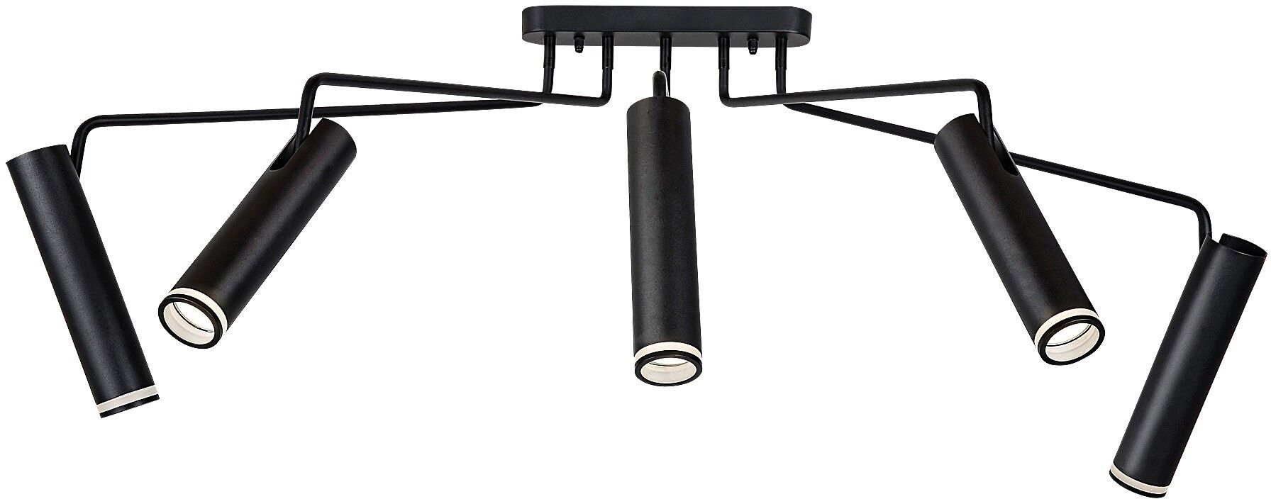 Rabalux Senobia lampă de tavan 5x35 W negru 73040