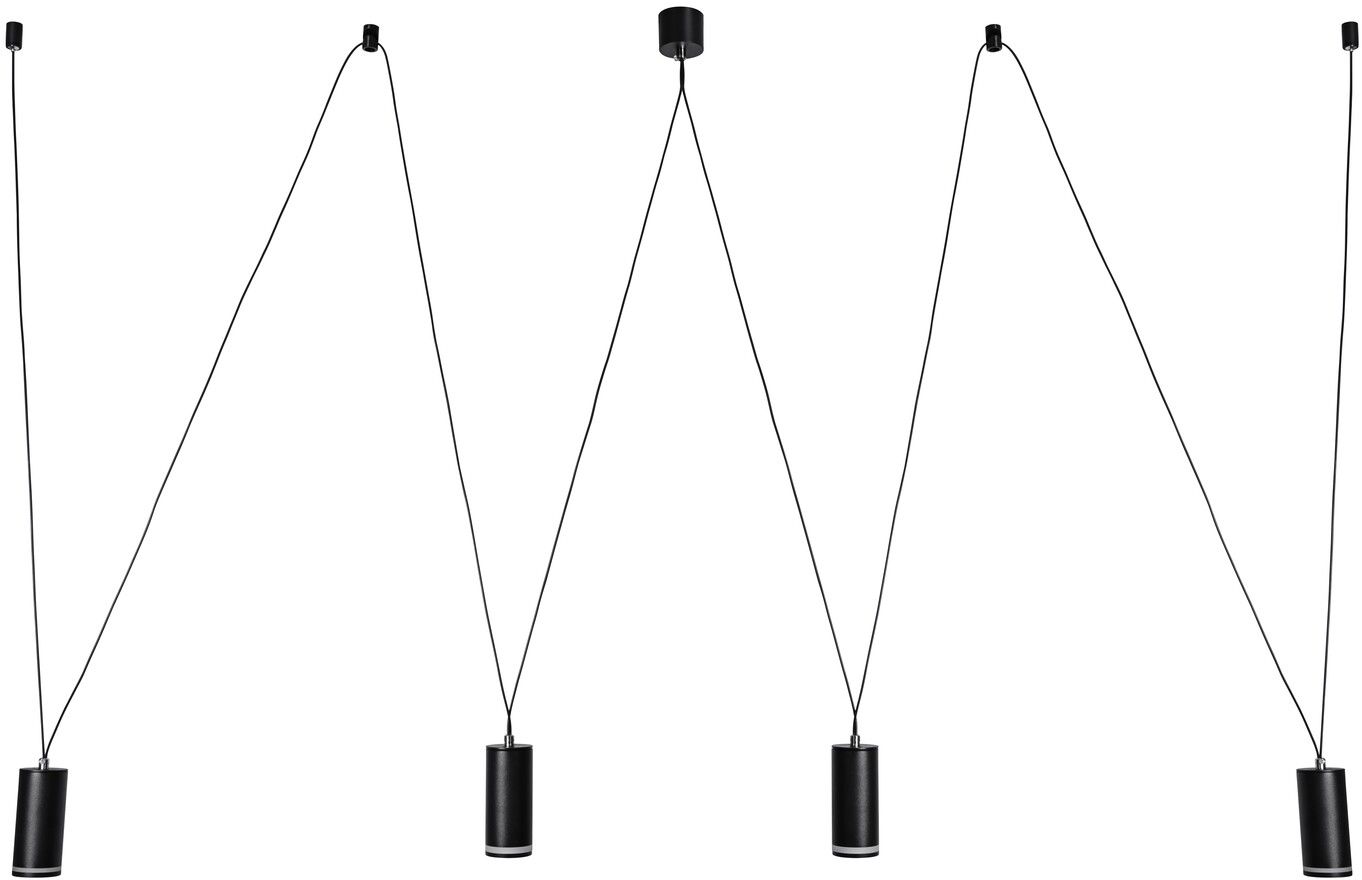 Rabalux Senobia lampă suspendată 4x5 W negru 73038