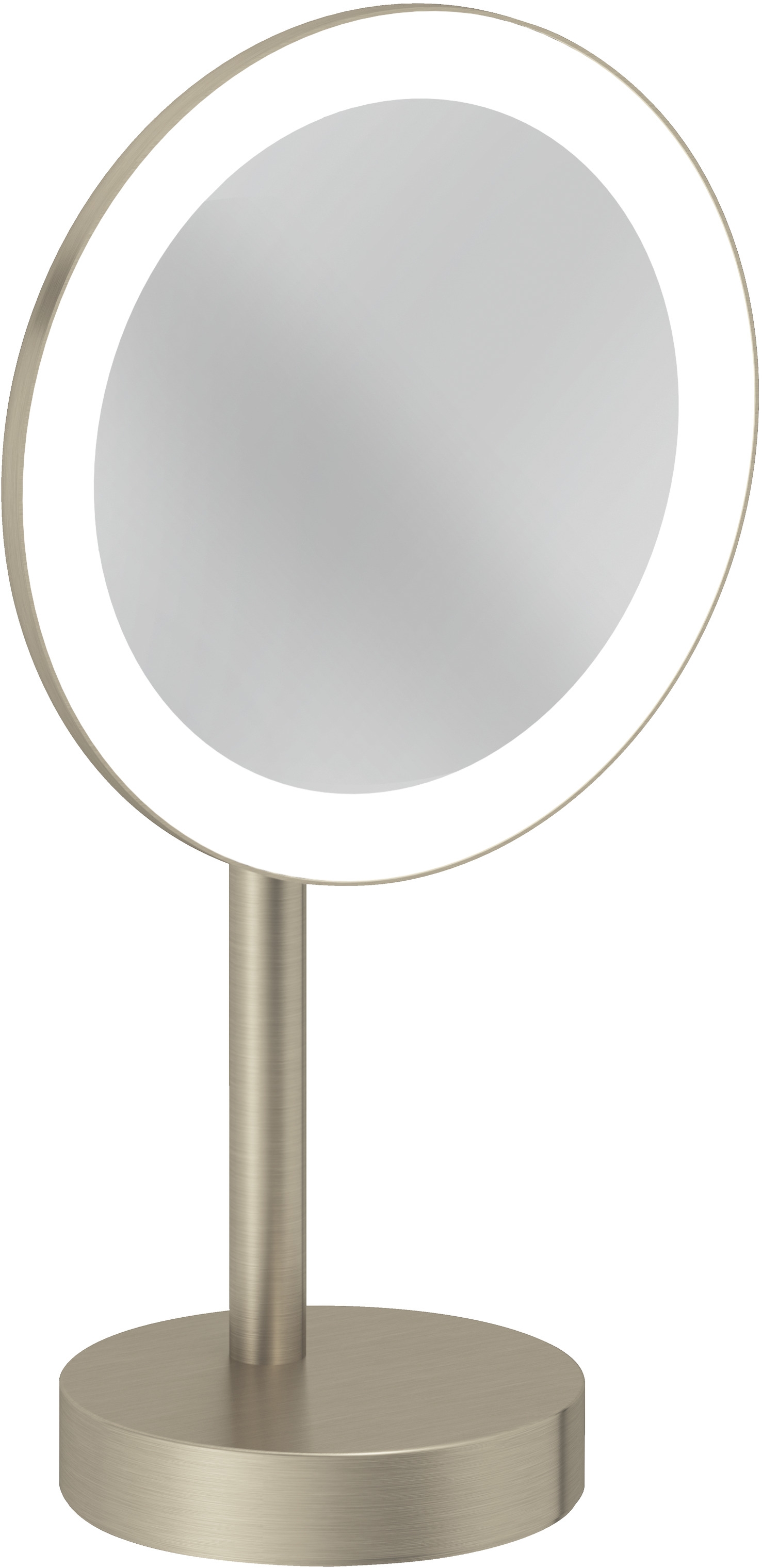 Kludi Vela R oglindă cosmetică 20.2x35.5 cm rotunde cu iluminare nichel 58995N5F