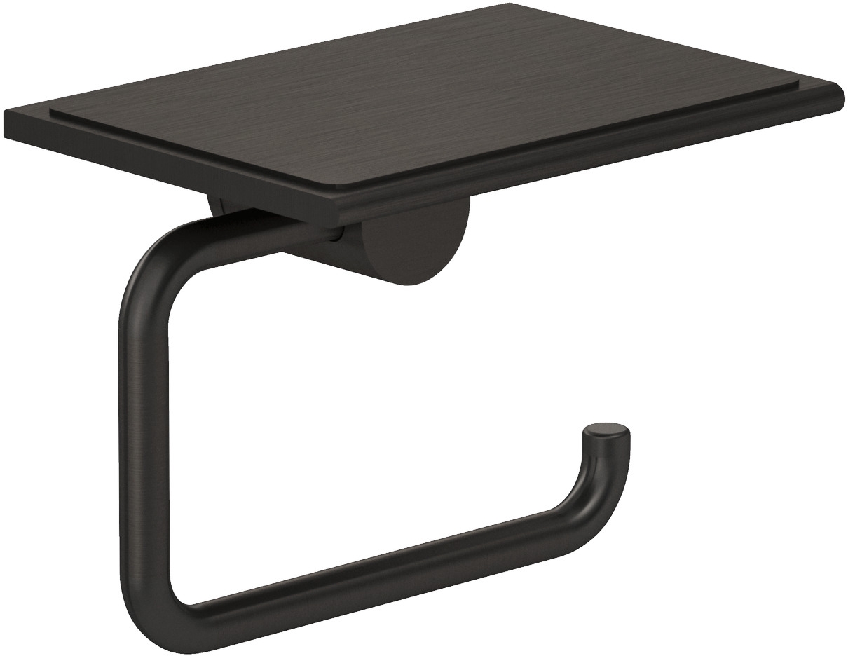 Kludi Vela R suport pentru hârtie igienică negru 58971N2