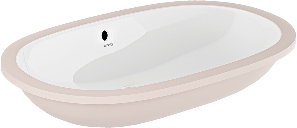 Kludi Resa lavoar 60x36 cm ovale sub blat alb 59W0443