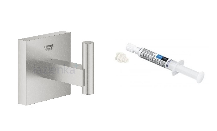 Set suport prosop Grohe Start Cube 40961DC0, adeziv Grohe QuickGlue 41127000