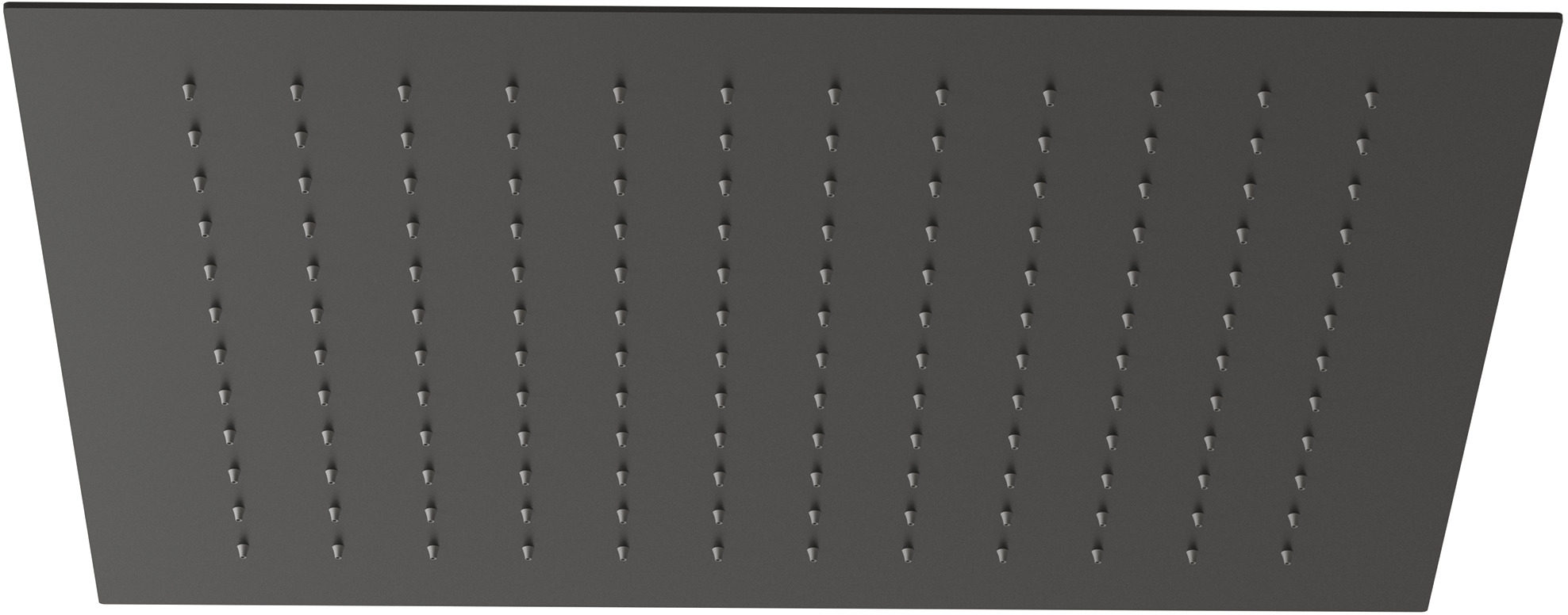 Kludi Asana cap de duș 44x44 cm pătrat negru 6941039-00