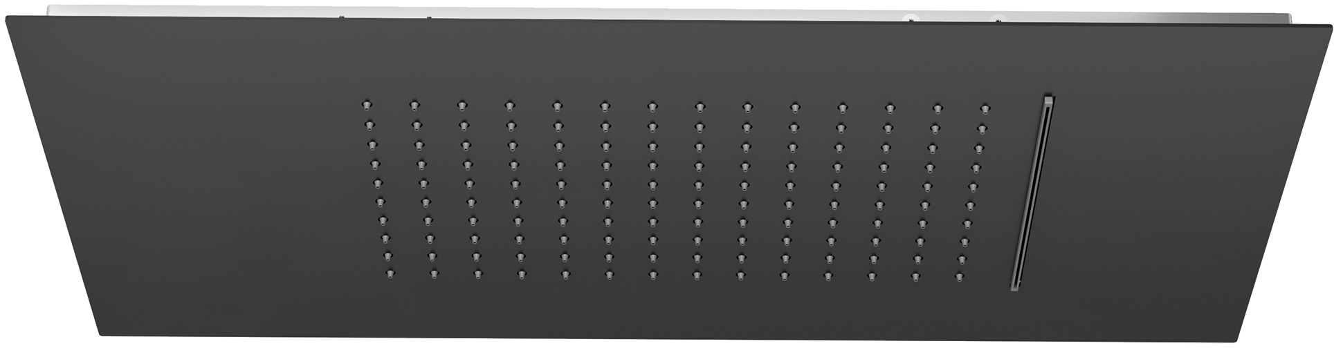 Kludi Asana cap de duș 60x30 cm dreptunghiular negru 6945039-00