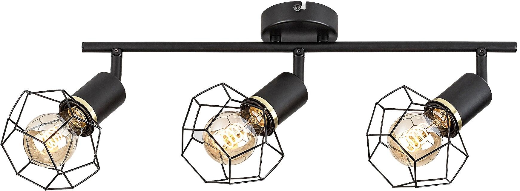 Rabalux Fran lampă de tavan 3x40 W negru 71067