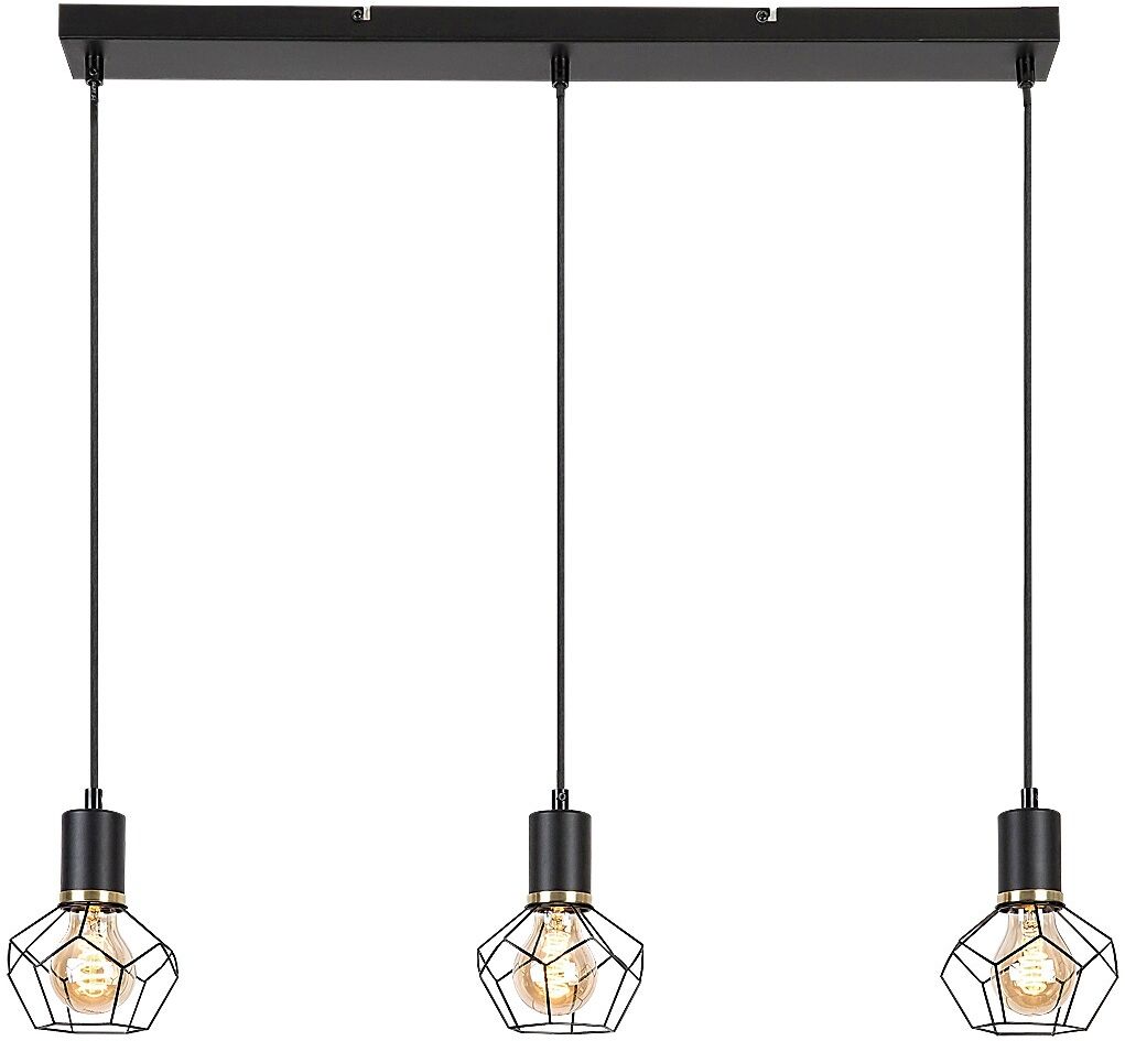 Rabalux Fran lampă suspendată 3x40 W negru 72242