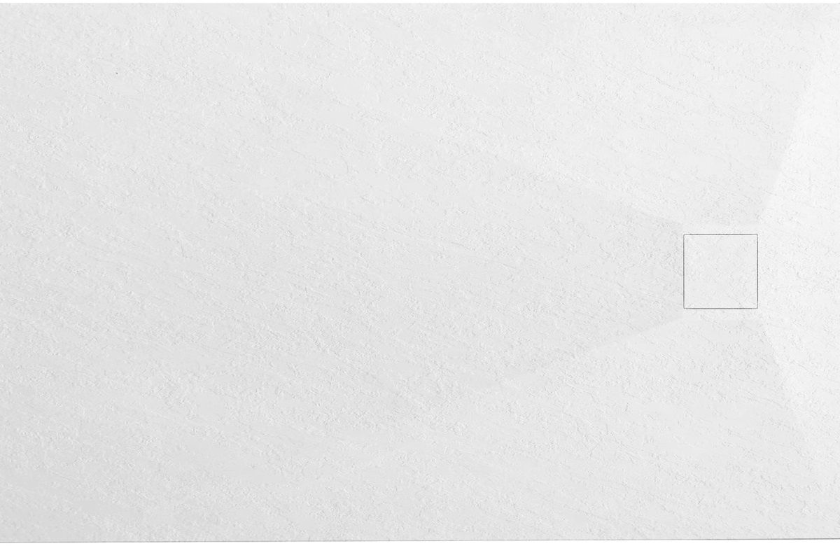 Rea Magnum White cădiță de duș dreptunghiulară + capac mascare 120x90 cm alb REA-K3911