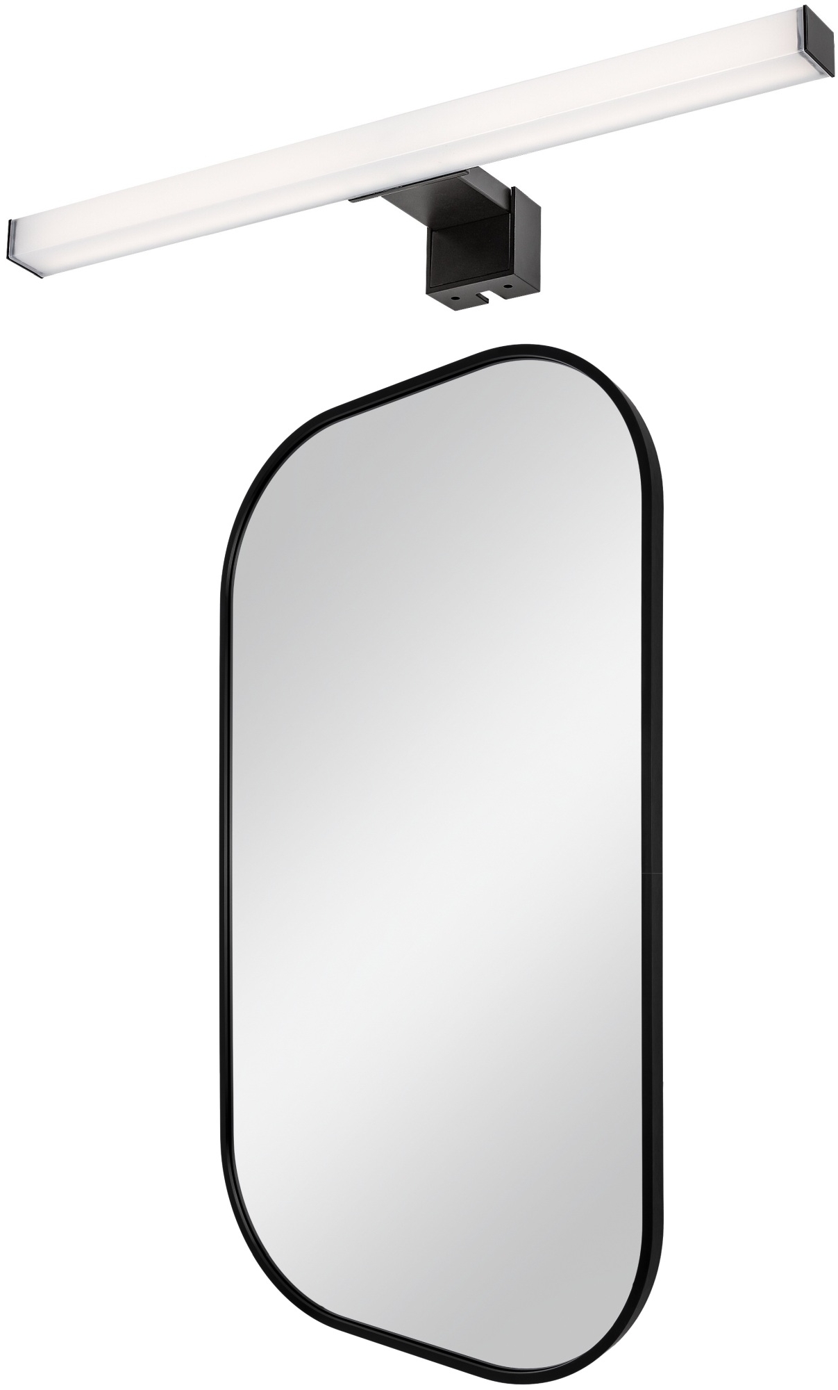 Set oglindă Dubiel Vitrum Luis 5905241012834, lampă de perete Rabalux Oliro 75051