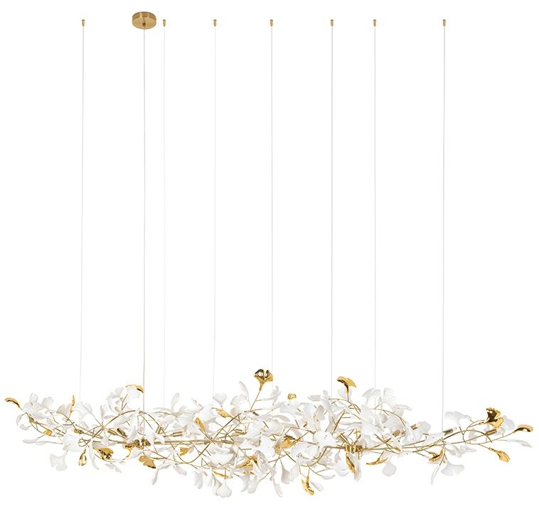 Moosee Flora lampă suspendată x40 W alb-auriu MSE1501100483