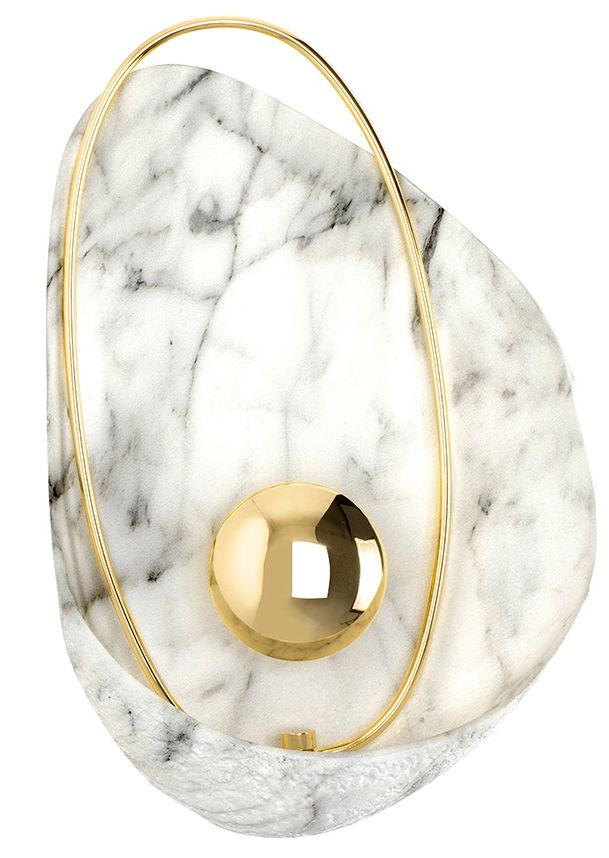 Moosee Rock lampă de perete 1x4 W auriu-marmură MSE1501100145