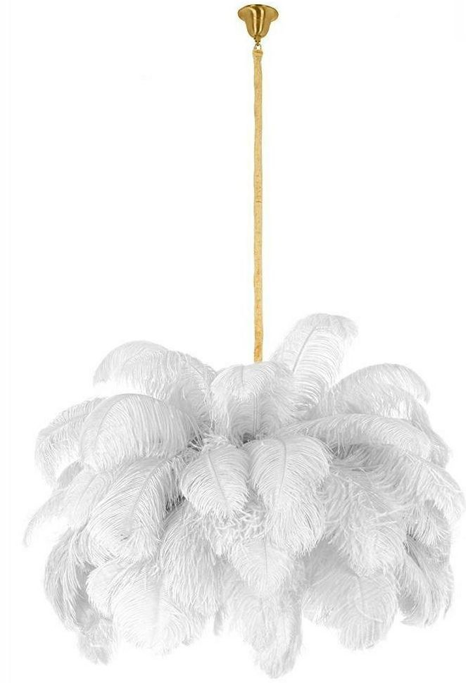 Moosee Tiffany lampă suspendată x40 W alb-auriu MSE1501100525