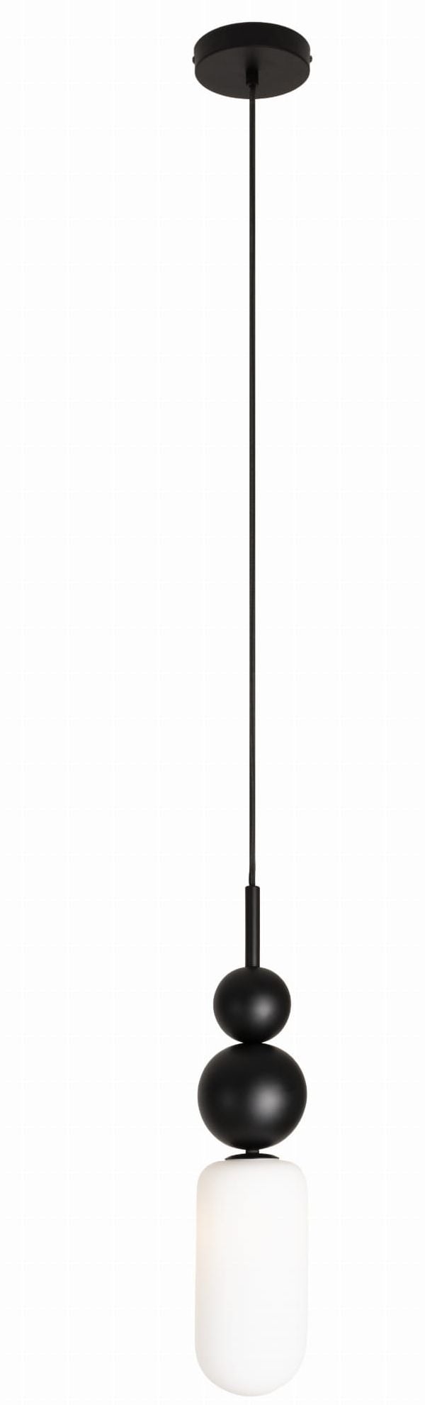 MaxLight Nova lampă suspendată 1x7 W alb-negru P0641