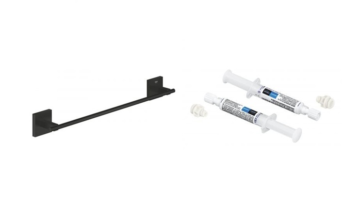 Set bară Grohe Start Cube 409872430, adeziv Grohe 41128000