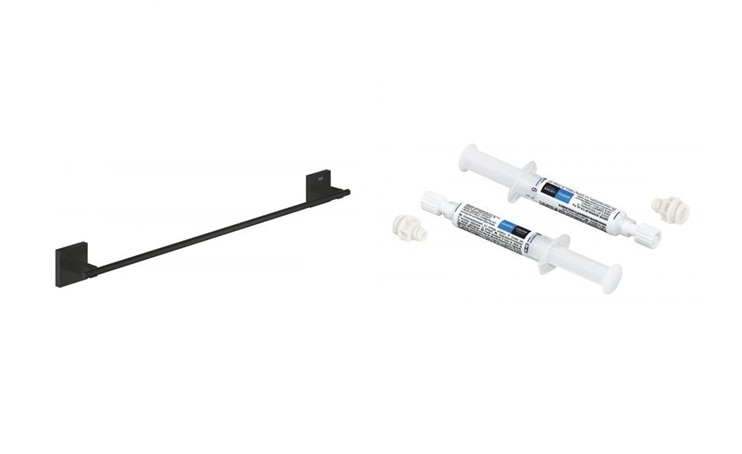 Set bară prosop Grohe Start Cube 410892430, adeziv Grohe 41128000