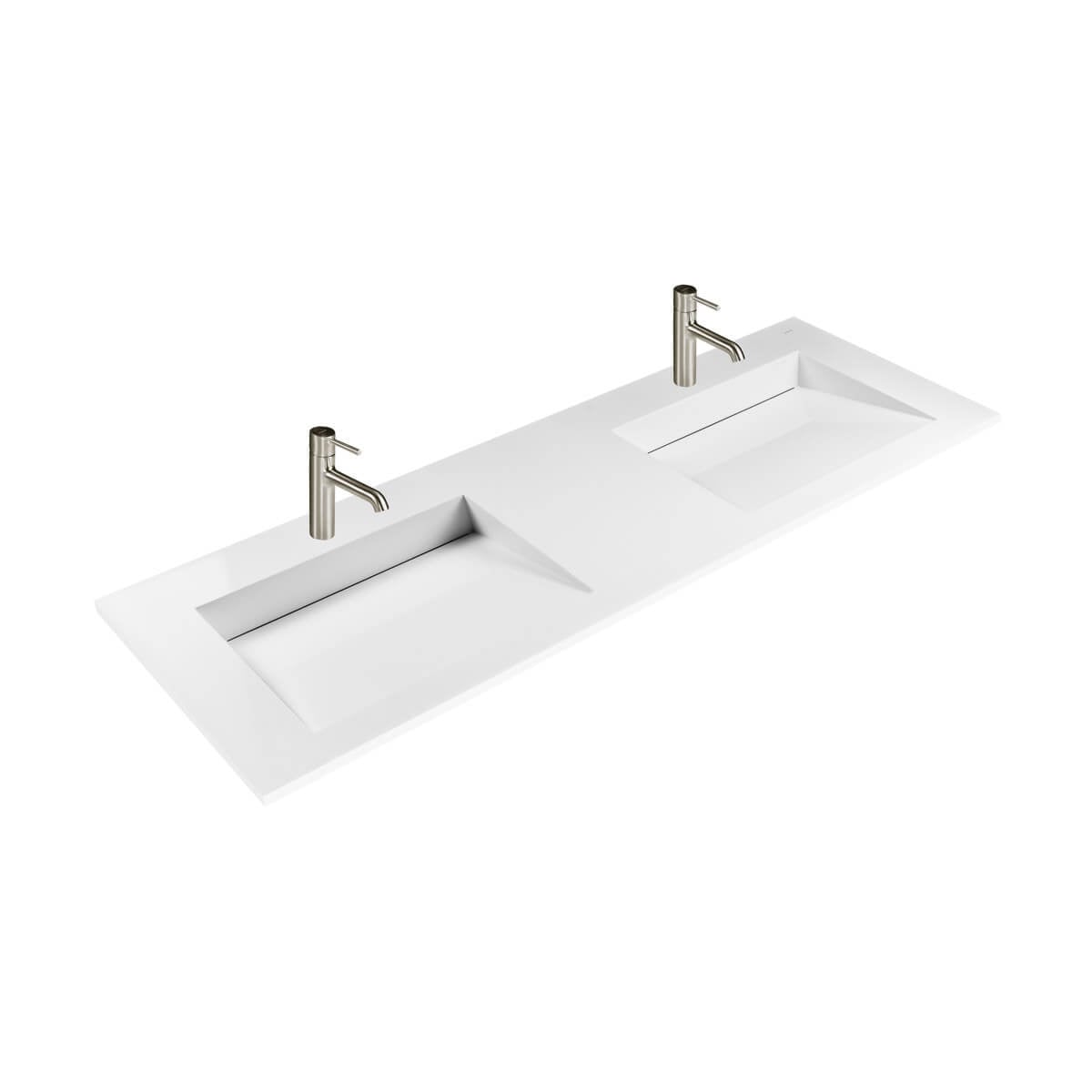 Oltens Stila lavoar 140x45 cm dreptunghiular mobilier alb luciu 40206000