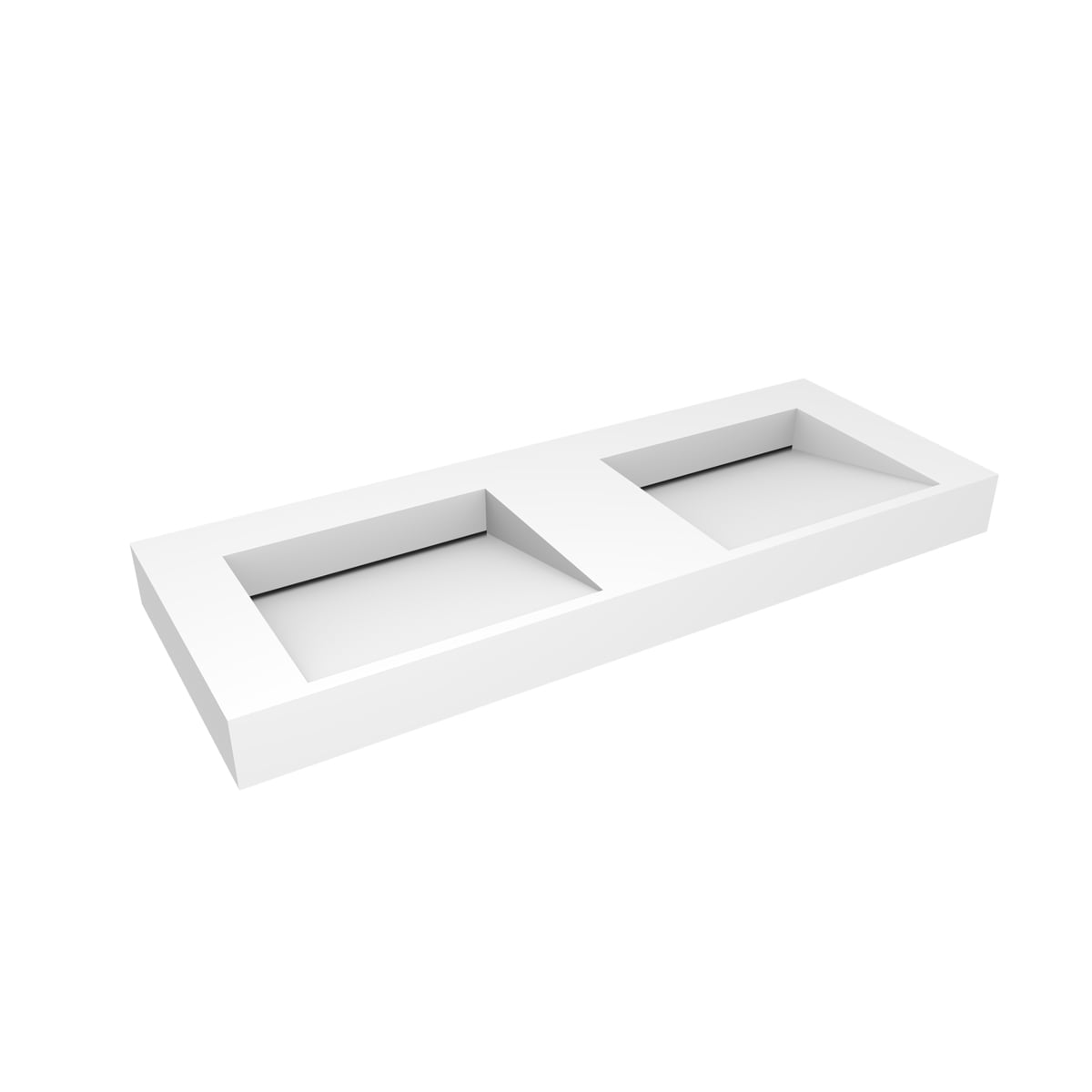 Oltens Stila lavoar 120x45 cm dreptunghiular clasică-dublă alb mat 40004900