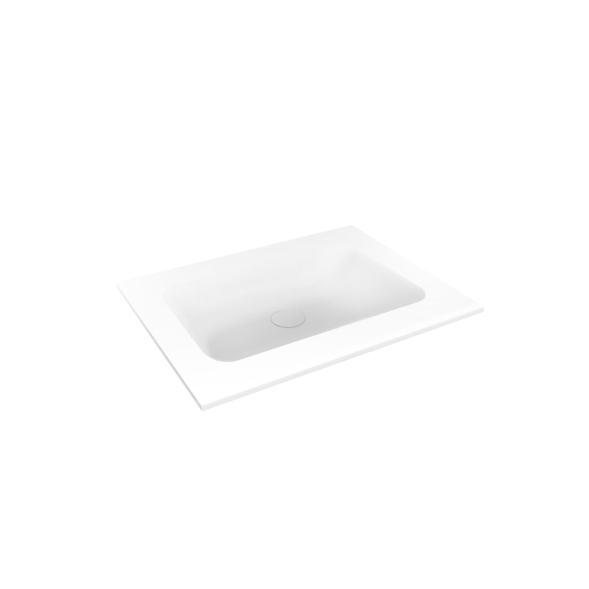 Oltens Kalla lavoar 60.2x46 cm dreptunghiular mobilier alb mat 40207900
