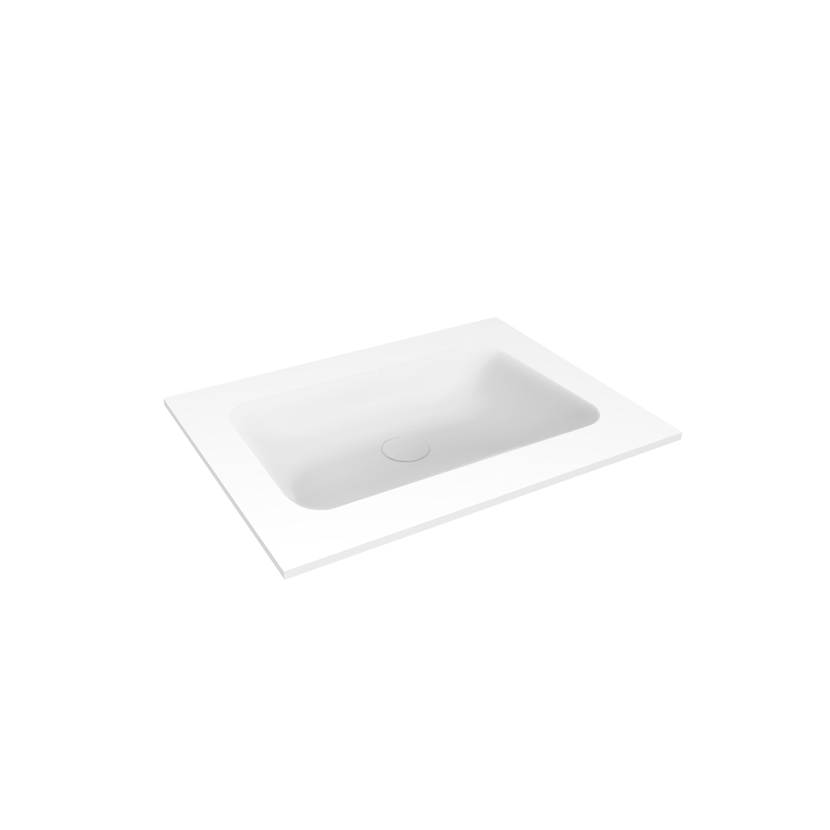 Oltens Kalla lavoar 60.2x46 cm dreptunghiular mobilier alb mat 40209900
