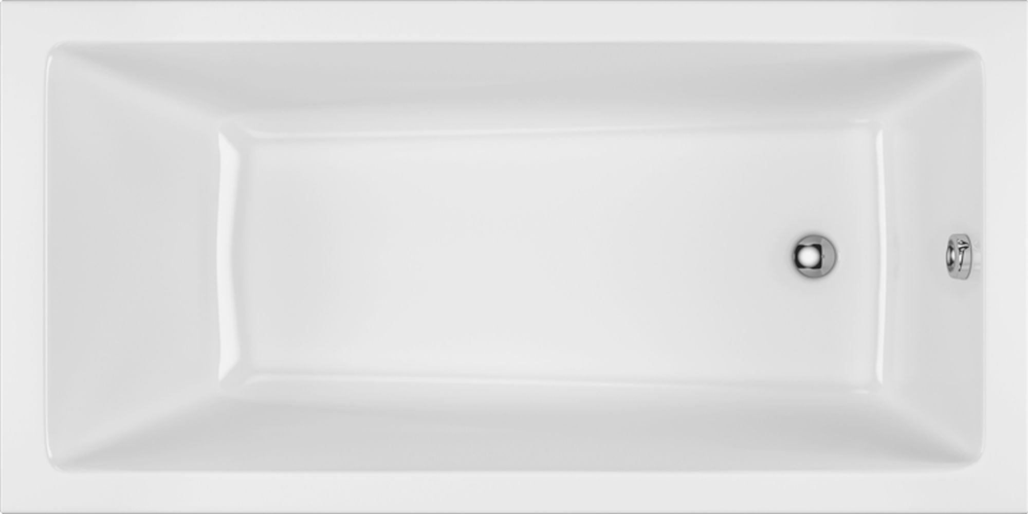 Excellent Wave cada dreptunghiulară 160x80 cm alb WAEX.WAV160.80WH