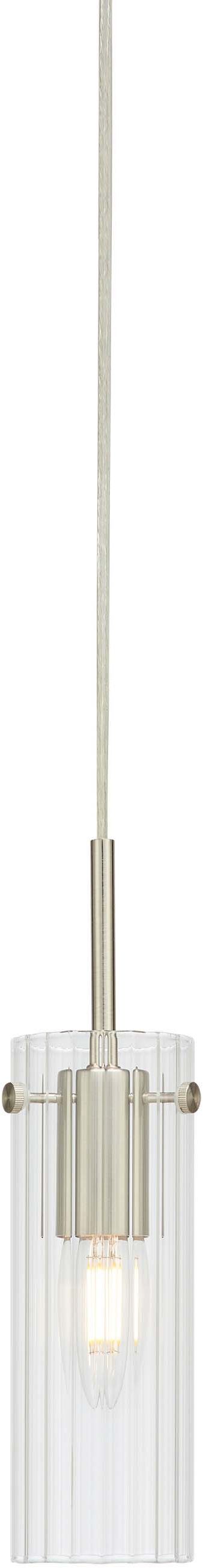 Markslöjd Tibia lampă suspendată 1x40 W transparent-nichel 109013