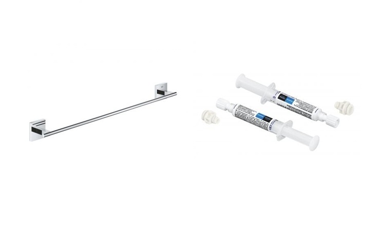 Set bară Grohe Start Cube 41089000, adeziv Grohe 41128000