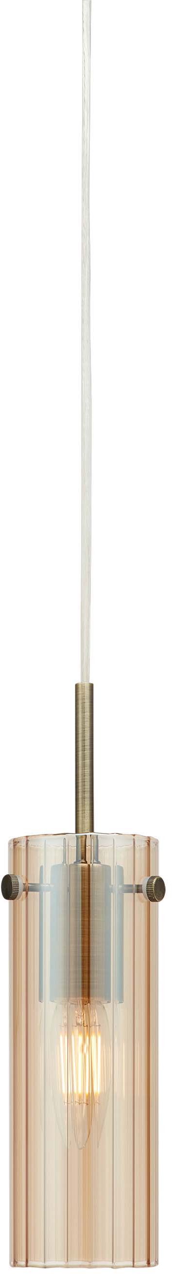 Markslöjd Tibia lampă suspendată 1x40 W alamă-chihlimbar 109015