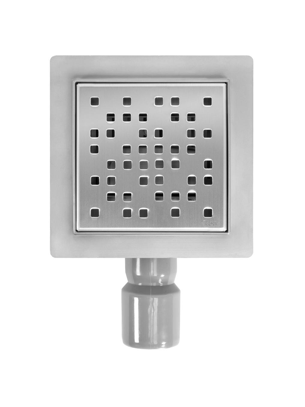 Rea Dots scurgere punctuală 15 cm oţel REA-G6203