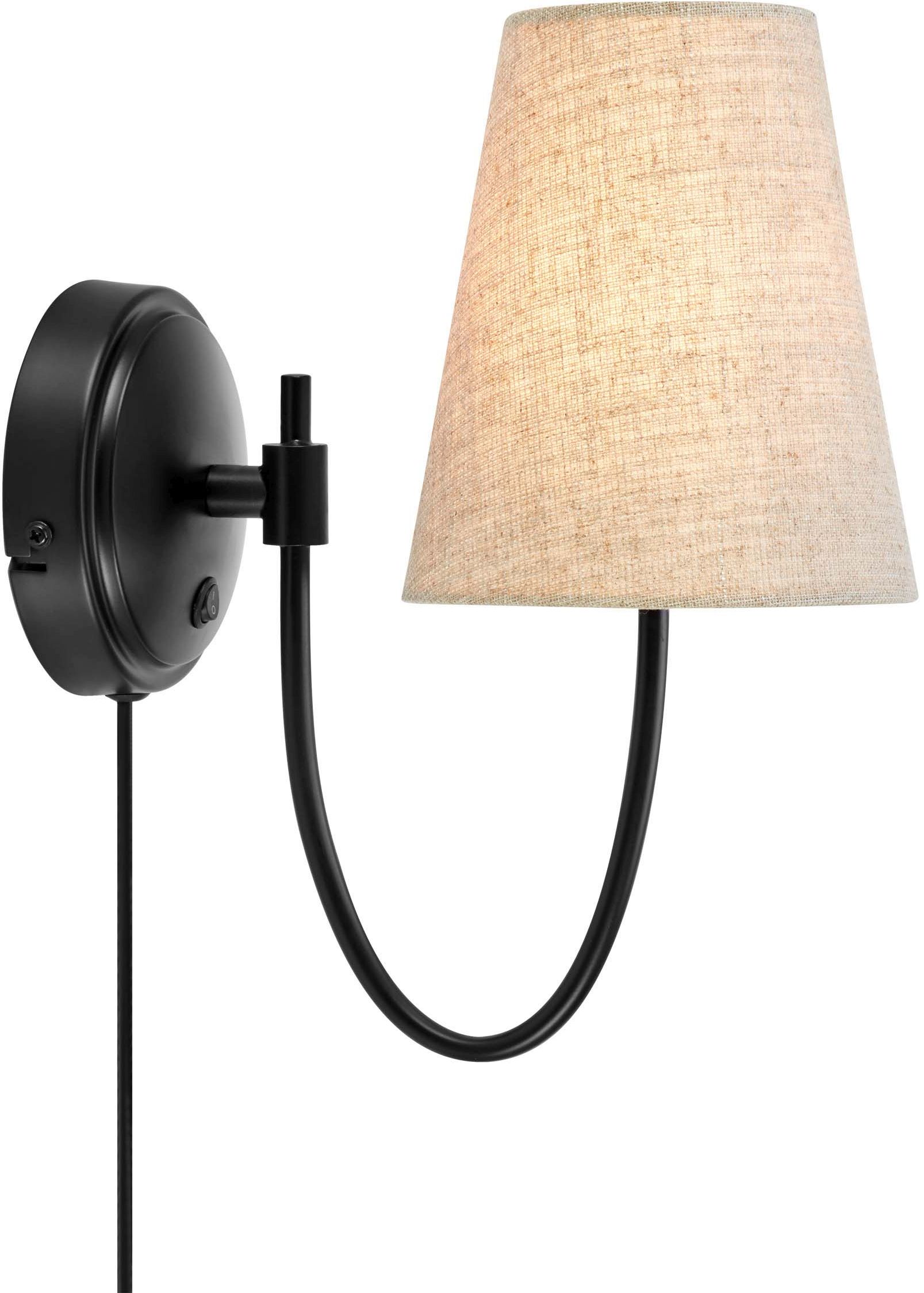 Markslöjd Amar lampă de perete 1x40 W negru-bej 108907